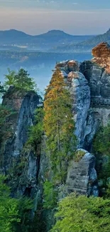 Breathtaking rock formations and lush forest scenery.