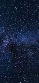 A stunning dark blue night sky filled with countless stars.