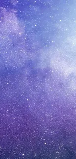 Purple and blue galaxy wallpaper with stars.