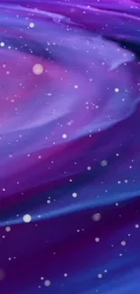 Vibrant purple galaxy wallpaper with stars.