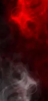 Red and black abstract smoke mobile wallpaper.