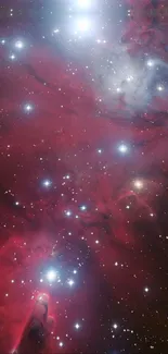 Vibrant cosmic wallpaper with stars and nebula.