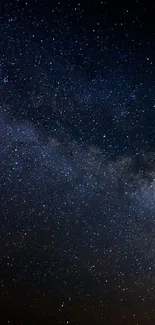 Starry night sky wallpaper with Milky Way view.