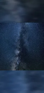 Starry night sky mobile wallpaper featuring the Milky Way and cosmic views.