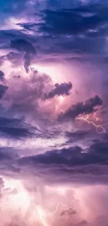 Lightning illuminates dramatic storm clouds in stunning wallpaper.