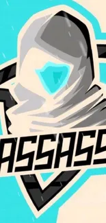 Stylized Assassin logo with cyan accents.