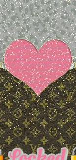 Heart-themed luxury lock screen with stylish patterns.