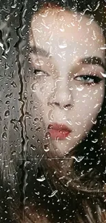 Close-up portrait of a young woman with dark hair, stylish and edgy look.