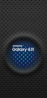 Samsung Galaxy A31 wallpaper with blue highlights and sleek design.