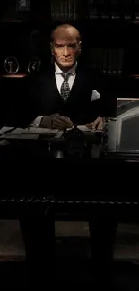 Suit Tie Table Live Wallpaper