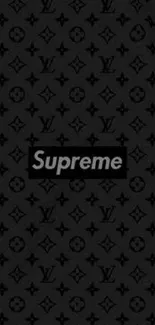 Supreme Louis Vuitton pattern wallpaper design.