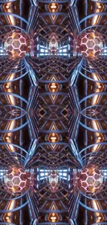 Symmetry Fractal Art Motif Live Wallpaper