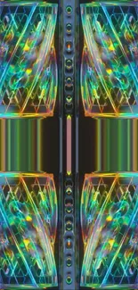 Symmetry Graphics Stained Glass Live Wallpaper