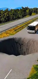 Tar Sinkhole Road Trip Live Wallpaper