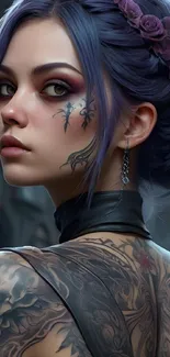 Tattoo Beauty Cg Artwork Live Wallpaper