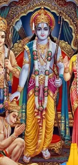 Temple Textile Statue Live Wallpaper