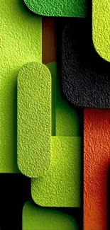 Colorful geometric textured wallpaper art.