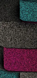 Abstract textured wallpaper with vibrant color blocks.