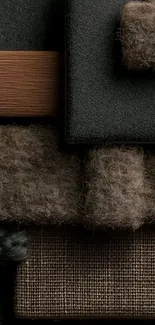 Textured fabric pattern phone wallpaper in neutral tones.
