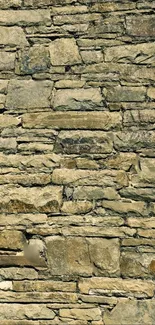Beige textured stone wall for mobile wallpaper.