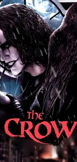 The Crow movie-inspired dark wallpaper with gothic theme.