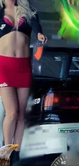 Thigh Model Performance Car Live Wallpaper