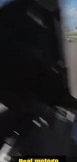 Dynamic motorcycle race track view captured in motion.