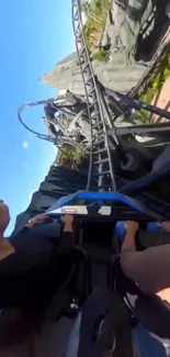 Exciting roller coaster ride with dynamic turns and high-speed loops.