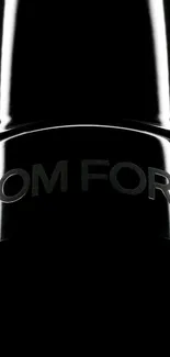 Sleek Tom Ford black mobile wallpaper with a glossy finish.