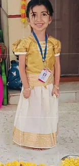 Children in vibrant traditional attire.