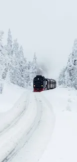 Train Snow Vehicle Live Wallpaper