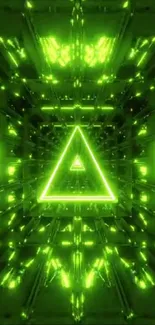 Triangle Neon Visual Effect Lighting Live Wallpaper