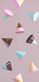 Triangle Pink Creative Arts Live Wallpaper