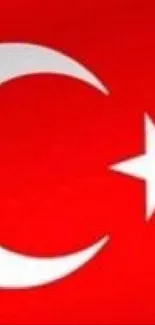 Turkish flag wallpaper with red background.