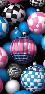 3D geometric colorful orbs in vibrant design.