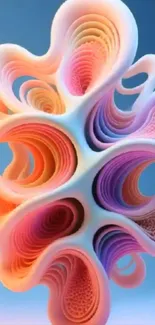 Vibrant abstract art with colorful shapes.