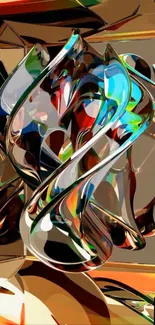 Vibrant abstract art with dynamic patterns.