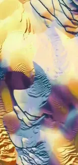 Dynamic abstract art with vibrant colors