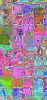 Vibrant abstract art mobile wallpaper with dynamic colors.