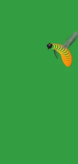 Abstract bird on green background wallpaper.