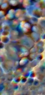 Colorful abstract bubble art mobile wallpaper.