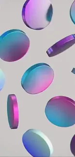 Vibrant abstract circles with gradient colors.