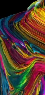 Vibrant abstract color flow wallpaper featuring swirling hues.