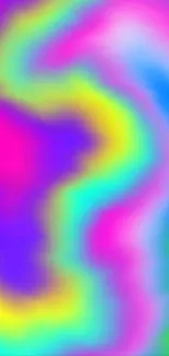 Vibrant abstract swirl pattern wallpaper.