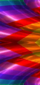 Vibrant abstract wallpaper with color waves