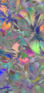 Vibrant abstract colorful pattern wallpaper