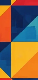Abstract geometric wallpaper with vibrant colors.