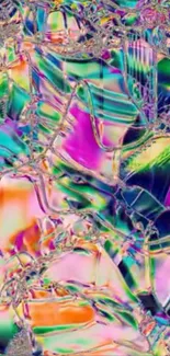 Colorful abstract glass pattern wallpaper.