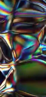 Vibrant abstract glass texture in dynamic colors.