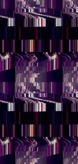 Vibrant abstract glitch wallpaper with geometric lines.